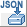 Illustration of the JSON button that appears near the bottom of a biosystems database record, allowing you to save the source database's original record in JSON format.