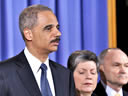 Attorney General Eric Holder, along with Homeland Security Secretary Janet Napolitano and New York Police Commissioner Raymond Kelly, speaks at the press conference regarding the attempted bombing in New York City's Times Square.