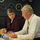 Photo: Washington, D.C., August 28, 2012 --  Department of Homeland Security Secretary Janet Napolitano and FEMA Deputy Administrator Richard Serino hold a breifing in regards to Hurricane Isaac preparations.