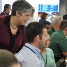 Photo: Washington, D.C., August 28, 2012 --  Department of Homeland Security Secretary Janet Napolitano visits the National Response Coordination Center (NRCC) at FEMA Headquarters.