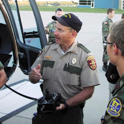 Photo: Members, families and friends of the Minnesota Wing's St. Cloud Composite Squadron learned about an unfamiliar avenue for aviation when a helicopter and aircrew from the Minnesota Department of Natural Resources visited the unit. http://bit.ly/Qul3b8.