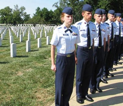 Photo: Cadets from the New York Wing’s Rochester Composite Squadron had the rare opportunity to take part in a sacred ceremony at Arlington National Cemetery – the laying of a wreath at the Tomb of the Unknowns. http://bit.ly/QhliRE