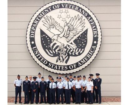 Photo: Members from four Nevada Wing squadrons as well as wing headquarters assisted during the dedication ceremony for the $600 million Veterans Affairs Medical Center in North Las Vegas. Along with Maj. Carol Lynn, the wing’s chief of staff, 22 officers & cadets from the Henderson, Las Vegas & Nellis composite squadrons and the Jim Bridger School Cadet Squadron provided seating assistance to veterans, their families and friends & also helped distribute refreshments. http://bit.ly/Pv5Kuo