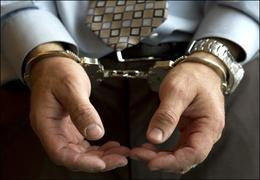 Handcuffs on Businessman