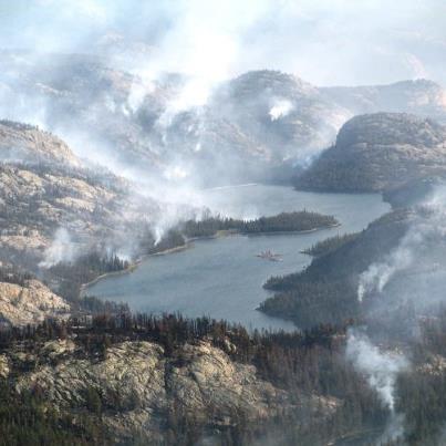 Photo: Alpine Lake fire, August 25.