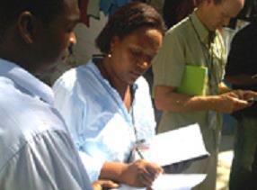 Photo: After the 2010 Haiti earthquake, disease detective Roodly Archer was among the first CDC staff deployed, where she slept on the floor of Haiti’s national lab while assisting with the response. Talk with Roodly firsthand during Dr. Frieden’s live Twitter chat on Aug 29 at 1 pm EDT. http://go.usa.gov/rN4w