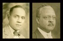 Earl F. Titus (left), after working as an Indianapolis police officer, joined the Bureau on January 9, 1922. His assignments included undercover work in the investigation of Marcus Garvey, a black nationalist who was convicted of mail fraud in 1923. Titus retired in June 1924 at the age of 56. Arthur Lowell Brent became a special agent on August 1, 1923 after serving two years as a “special employee” (a sort of assistant investigator) in the Department of Justice. Brent was assigned to the Washington Field Office, where he worked on the Garvey case and other investigations. He left the Bureau in June 1924.