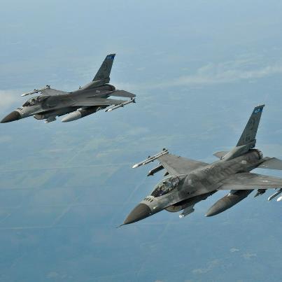 Photo: Photo of the Day: Two F-16 Fighting Falcons from 148th Fighter Wing out of Duluth, Minn., prepare to fly in formation behind the boom of a KC-135R Stratotanker from the 128th Air Refueling Wing after being mid-air refueled on August 15, 2012. Air National Guardsmen nominate their civilian employer(s) to witness an air refueling mission as a measure of thanks for the support their employers give to the Air National Guard and the guardsmen. Air Force photo by Staff Sgt. Jeremy Wilson