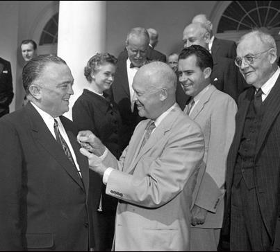 Photo: The Hoover Legacy, Part 4
A 1955 medal recognizes the Director’s contributions to the evolution of U.S. intelligence. Learn more at: http://www.fbi.gov/news/stories/2012/august/the-hoover-legacy-part-4-evolution-of-u.s.-intelligence