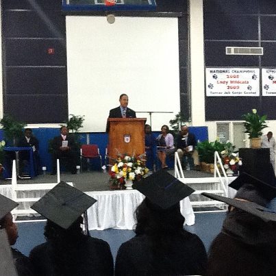 Photo: I was honored to address the Graduating Class of Turner Job Corps Center in Albany today. Congratulations to the Class of 2012! May the years ahead be motivating, challenging, and inspiring years, and may they be gracious and kind to you and bring success in all the good things you do.