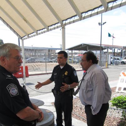 Photo: My trip to the San Luis port of entry was productive. The Yuma Sun did a good article (with a bit more detail than the KYMA story) -- you can read it at http://bit.ly/OTWVJ6.