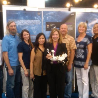 Photo: With part of the fantastic Mars Curiosity team from NASA JPL at AIAA Space in Pasadena.
