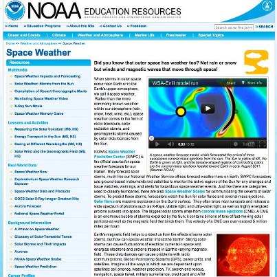 Photo: Welcome back, science teachers! NOAA has new educational resources to help you and your students understand how space weather from the sun can affect us here on Earth. Check out the videos, activity suggestions, career profiles and more here: http://1.usa.gov/NuTX0a.