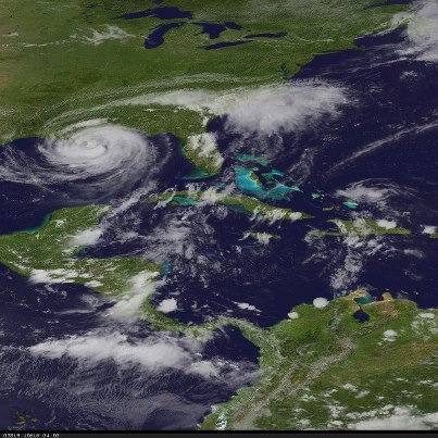 Photo: ISAAC UPDATE: The NOAA NWS National Hurricane Center 5:00 pm EDT advisory says Hurricane Isaac is getting better organized as it nears southeastern Louisiana. Be prepared and stay informed: Visit http://www.nhc.noaa.gov and @NHC_Atlantic on Twitter for the latest updates and warnings. 

*This image below is from NOAA's GOES East satellite. 

*You can also view the evolution of Isaac in this high-speed imagery provided by the NOAA GOES-14 satellite: http://www.nnvl.noaa.gov/MediaDetail2.php?MediaID=1166&MediaTypeID=1