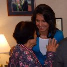 Photo: Former Akaka staff member Tulsi Gabbard drops by to wish a happy birthday