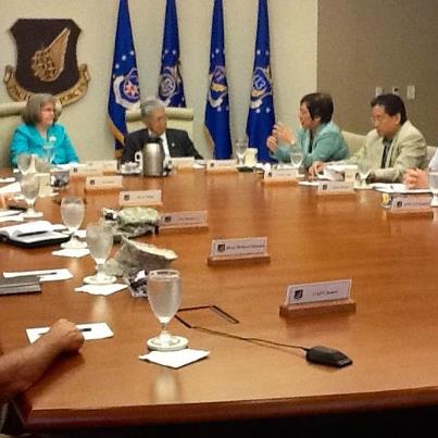 Photo: Congresswoman Colleen Hanabusa speaks with Senator Akaka and Mrs. Holly Petraeus, Director of the CFPB's Office of Servicemember Affairs, about ways to help Hawaii's military families avoid traps like predatory lenders and gain the financial tools they need to plan for the future.