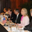 Photo: U.S. Secretary of State Hillary Rodham Clinton meets with senior officials in Jakarta, Indonesia, September 3, 2012. [State Department photo/ Public Domain]