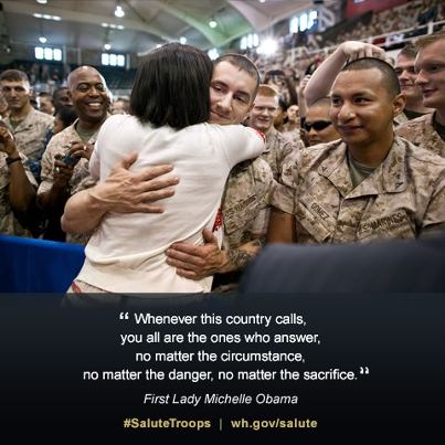 Photo: Take a moment to show your support for those that serve and their families: http://wh.gov/salute