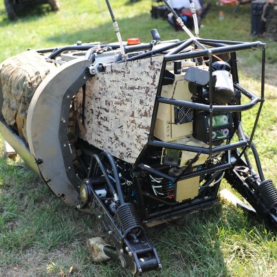 Photo: Cool photo of DARPA's Legged Squad Support System (LS3) a robotic "pack mule" prototype during Monday’s demonstration at Joint Base Myer - Henderson Hall. For more information on LS3 check out http://go.usa.gov/rvzF