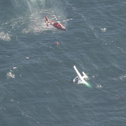 Photo: The Coast Guard, in coordination with state & federal agencies, rescued two people from a downed Cessna airplane off the coast of Monterey, Calif. Check out the dramatic rescue as captured by California Highway Patrol - Official Account!