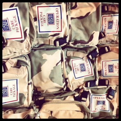 Photo: Members of Congress, interns and security guards all came to the USO 9/11 Service Project today to stud almost 2,000 care packages!