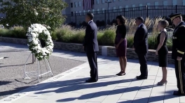 President Obama Speaks at a Pentagon Memorial Service in Remembrance of 9/11