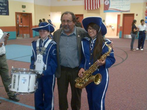Grijalva With Pride of San Luis Band Players March 14
