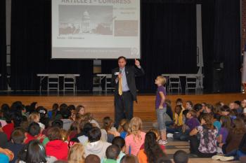 Congressman Olson visits Rogers Middle School in Pearland, Texas