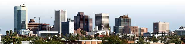 The Phoenix city skyline