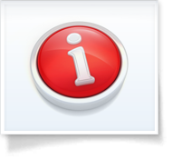 Red circular info button