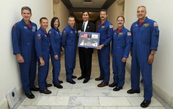 Congressman Olson with the STS-125 Crew