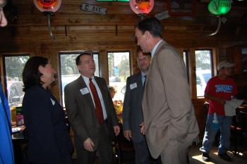 Congressman Olson at the reopening of Seabrook's local favorite, Tookies burger spot