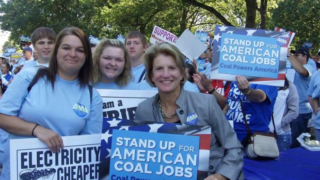 Capito attends the coal rally on Capitol Hill