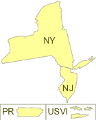 Map of EPA Region 2