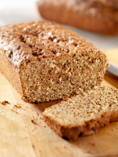 A loaf of gluten-free banana bread.