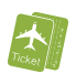 icon of a plane ticket