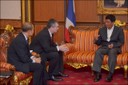 Legal Attaché Daniel Powers (center) and Legal Attaché Investigator Paisarn Changjongpradit (left) meet with Commissioner-General Preophan Dhamapong of the Royal Thai Police at police headquarters in Bangkok, Thailand in April 2012. The FBI has legal attaché offices—commonly known as legats—and smaller sub-offices in 76 key cities around the globe. Legat Bangkok—which covers the nations of Thailand, Laos, and Myanmar—was officially opened June 8, 1990 and keeps with the legat program’s mission of protecting Americans back home by building relationships with principal law enforcement, intelligence, and security services overseas to help ensure a prompt and continuous exchange of information. For more information on FBI international operations, visit http://www.fbi.gov/about-us/international_operations.