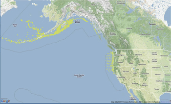 Pacific Ocean Perch Location & Habitat Map