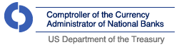 Logo for Comptroller of the Currency, Administrator of National Banks, U.S. Department of the Treasury