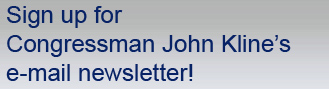 Sign up for Congressman John Kline's e-mail newsletter!