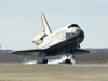 Space Shuttle Endeavour touches down at Edwards Air Force Base Nov. 30, 2008 to conclude mission STS-126 to the International Space Station.