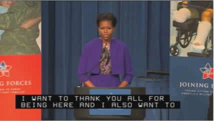 Clip from First Lady Michelle Obama's Remarks on FMLA Video