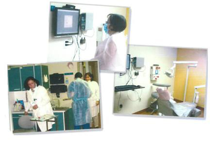 Image shows various pictures of AltaMed Staff providing coordinated care within a Patient Center Medical Home. 