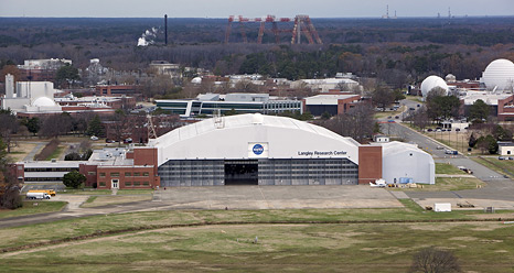 Overhead view of NASA Langley Research Center