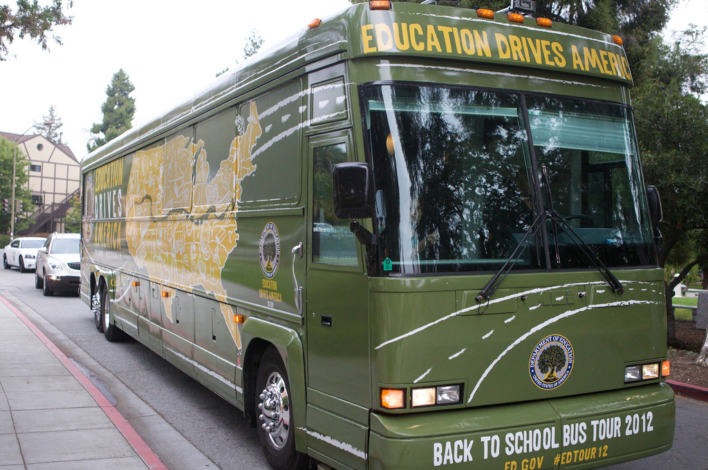 The back-to-school bus in Sacramento