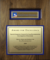 Investigations - Award for Excellence