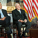 Speaker John Boehner sits beside Arnold Palmer during a ceremony awarding Palmer with the Congressional Gold Medal in honor of his contributions to the game of golf and his civic contributions to the nation.  The medal can be seen in the foreground.  September 12, 2012.  (Official Photo by Heather Reed)

--
This official Speaker of the House photograph is being made available only for publication by news organizations and/or for personal use printing by the subject(s) of the photograph. The photograph may not be manipulated in any way and may not be used in commercial or political materials, advertisements, emails, products, promotions that in any way suggests approval or endorsement of the Speaker of the House or any Member of Congress.
