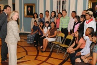 Date: 06/08/2012 Description: Secretary Clinton welcomed a group of Youth Ambassadors from Central America and the Dominican Republic to the U.S. for a three-week exchange program on civic education, youth leadership, community service, and entrepreneurship. - State Dept Image