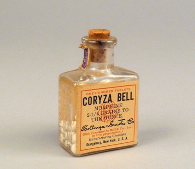 Coryza Bell morphine tablets, Hollings-Smith Co.