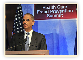 U.S. Attorney General Eric Holder Speaking at the Health Care Fraud Prevention Summit.